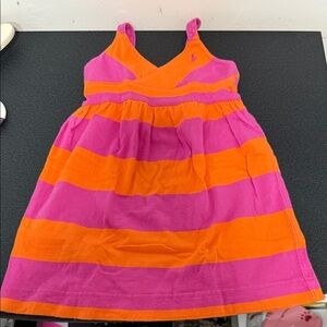 Polo by Ralph Lauren Pink and Orange Kids Dress